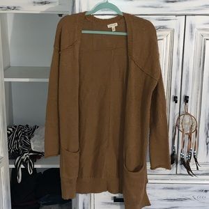 brown cardigan by silence + noise